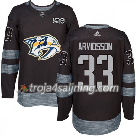 Nashville Predators tröja Viktor Arvidsson 33 1917-2017 100th Anniversary Adidas Svart Authentic - NHL Tröjor Herr